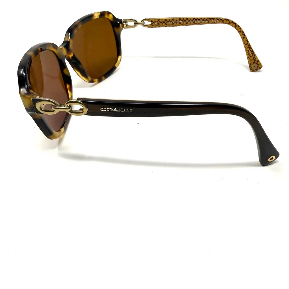 Coach Sunglasses FRAME ONLY HC 8104 L081 Ashley Spotty Tortoise 57-17-135mm